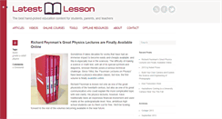 Desktop Screenshot of latestlesson.org