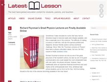 Tablet Screenshot of latestlesson.org